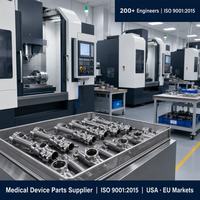 Boîtier d'endoscope de qualité médicale usiné CNC 5 axes de précision, acier inoxydable 304 de 0,005 mm, certifié ISO 9001, usinage par électroérosion à fil et brochage