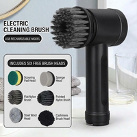 Nouvelle Arrivée 2026 Brosse de Nettoyage Électrique Multifonctionnelle Automatique pour Vaisselle, Rechargeable, Étanche, en Plastique
