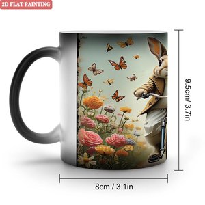 Taza Personalizada con Foto, 11 oz, Cerámica Negra Esmerilada, Taza Mágica que Cambia de Color con el Calor - Product Image 1