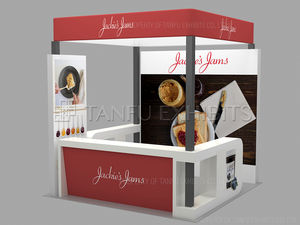 דוכן תערוכת אלומיניום בהתאמה אישית עם מבנה מודולרי עבור קניונים למכירה - Product Image 2