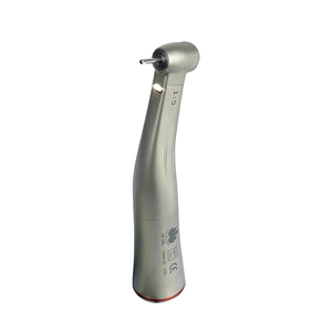 Manipolo contrangolo con aumento di velocità 1:5, fibra ottica e <span class=keywords><strong>spray</strong></span> interno ad <span class=keywords><strong>acqua</strong></span> per motore elettrico, per configurazione poltrona odontoiatrica - Product Image 1