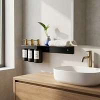 Support mural pour distributeur de savon en acier inoxydable 304 pour salle de bain de villa ou d'hôtel, acceptant les dimensions personnalisées