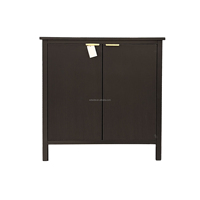 Nouveauté 2025 Meubles de salon Design français Classique moderne Table console en bois noir pour l'entrée