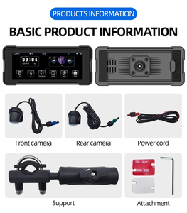 Pantalla Inalámbrica para Motocicleta con CarPlay y Android Auto, Pantalla IPS HD de 6.86 Pulgadas, Resistente al Agua IP67, Grabador de Conducción con Doble Lente, Navegación GPS - Product Image 6