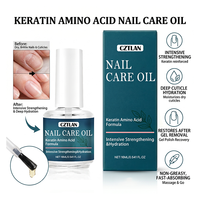 Huile de Soin des Cuticules à la Kératine et aux Acides Aminés Marque Blanche – Hydratante, Fortifiante et Réparatrice pour Cuticules Sèches et Cassantes – Sérum Facile d'Application pour des Ongles Sains