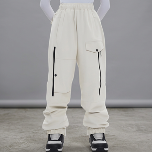 Pantalones de Esquí y Snowboard Impermeables, Resistentes al Viento, Reflectantes y Cálidos, con Cierre de Cordón, Poliéster/Algodón, Unisex - Product Image 4