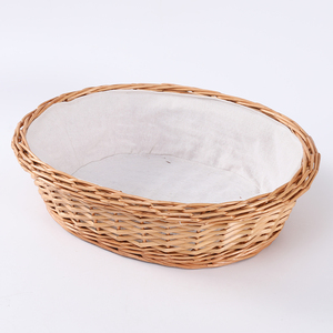 Set di Cestini per Pane in <span class=keywords><strong>Vimini</strong></span> <span class=keywords><strong>e</strong></span> <span class=keywords><strong>Rattan</strong></span> Naturale Rotondi <span class=keywords><strong>e</strong></span> Ovali, Cesto per Fermentazione del Pane a Lievitazione Naturale con Imbottitura - Product Image 2