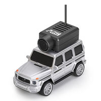 WLtoys Coche RC Mini FPV 1/64 con Cámara, Control Remoto de 4 Canales, Recargable, para Uso en Interiores/Exteriores, con Estuche de Almacenamiento Portátil