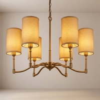 Lustre LED de Luxe Nordique Postmoderne Réglable avec Garantie de 3 Ans pour Salon, Chambre, Restaurant, Maison