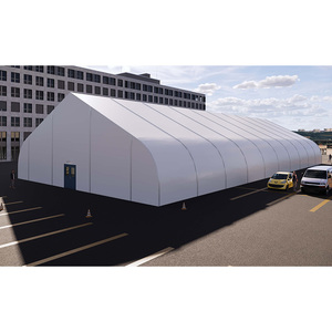 Tente chapiteau en aluminium pour l'extérieur, de grande taille, incurvée, en forme de pêche, pour événements, 15m x 40m - Product Image 4