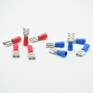 Terminal Eléctrico Aislado Hembra FDD2-250 para Conectores de Cable de 1.5-2.5mm², Conector de Cable FDD2.5-250 Rojo/Azul - Product Image 1