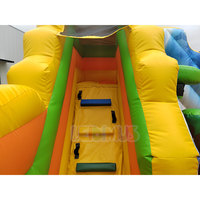 Château gonflable combiné sur le thème du Roi Lion, château gonflable pour enfants, château gonflable avec toboggan pour fête
