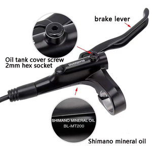 MT200 toptan hidrolik disk fren bisikletleri için Set alüminyum ayarlanabilir MTB hidrolik disk fren bisiklet parçaları