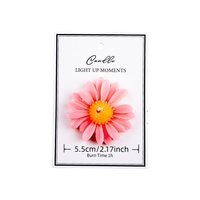 Velas Decorativas de Lujo con Forma de Flor de Girasol y Aroma a Margarita, Coloridas, para Decoración Estética de Habitaciones Modernas