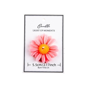 Bougie flottante parfumée en forme <span class=keywords><strong>de</strong></span> <span class=keywords><strong>fleur</strong></span> <span class=keywords><strong>de</strong></span> marguerite et <span class=keywords><strong>de</strong></span> tournesol, <span class=keywords><strong>d</strong></span>écorative et colorée, pour une <span class=keywords><strong>d</strong></span>écoration esthétique moderne <span class=keywords><strong>de</strong></span> la pièce - Product Image 4