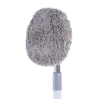 Tête de balai de lavage de voiture en fil de coton, détachable, rotative, en microfibre, brosse de lavage de voiture verte, nettoyeur de balai