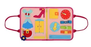 Tableau d'activités Montessori en feutre pour enfants : Apprentissage des compétences de vie, cognition, tri, éducation préscolaire, jouets éducatifs, livre d'activités silencieuses - Product Image 6