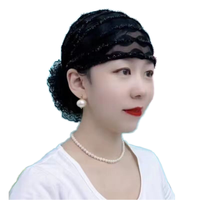 YASEEN - Pañuelo Interior Ajustable y Transpirable para Mujer, Turbante Árabe Musulmán, Gorro con Base Elástica de Encaje, Cuerda para Atar, Gorro Hijab para Todas las Estaciones
