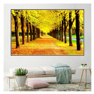 Bức Tranh Kim Cương 5D Bán Chạy Mới Bán Chạy Nhất Bức Tranh Kim Cương Pha Lê 5D Tự Làm Hàng Cây Mùa Thu Ngoạn Mục - Product Image 1