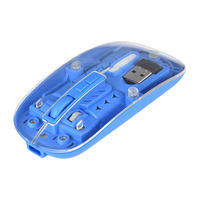 Mouse Gaming Mini Opticl dual mode BT5.2 2.4G 3D Hitam Transparan Ergonomis Backlit USB Silent Home Rechargeable Wireless gamer