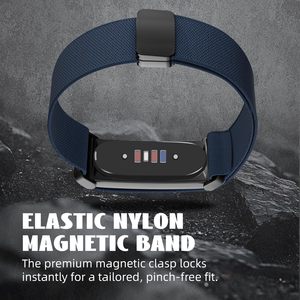สายนาฬิกาแบบยืดหยุ่นพร้อมหัวเข็มขัดแม่เหล็กไนลอนยี่ห้อ Upro สำหรับ Google Fitbit Air สายรัดข้อมือแบบระบายอากาศสำหรับเล่นกีฬา - Product Image 3