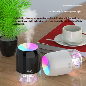 200ml Portable Mini USB Ultrasonic Silent Air Purifier Cool Mist Humidifier Essential Oil <b>Diffuser</b> <b>LED</b> <b>Lighting</b> 1 Year Plastic - Product Image 3