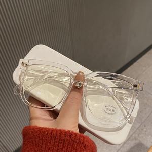 نظارات حماية من الضوء الأزرق بإطار شفاف، إطار مربع للجنسين، نظارات بصرية خفيفة الوزن بإطار كامل مستطيل للبالغين - Product Image 3