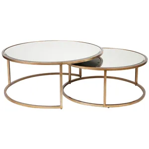 Coffee tables for home antique set of 2 mirrored coffee table set round center tables