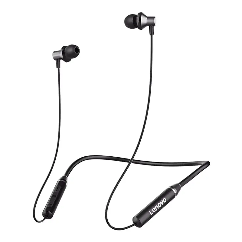 Cocok untuk Lenovo HE05 Headset Kerah BT 5.0 Baru Neckband Gantung Nirkabel Headset Kerah Olahraga In-Ear