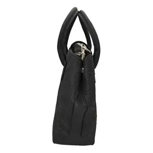 Porte-documents en cuir de vachette bleu marine Fana Marbella, style classique, sac d'affaires, fermeture à rabat, sac souple pour homme - Product Image 4