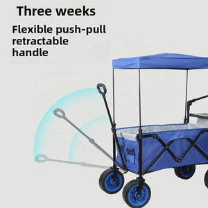Chariot de camping pliable en métal, anti-UV et étanche, à roue unique, pour pique-nique et camping en extérieur, modèle international très demandé - Product Image 3