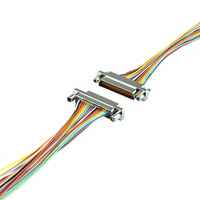 Connecteur électrique rectangulaire micro à 15 broches série TT J30J avec contact en cuivre plaqué or, indice de protection IP67