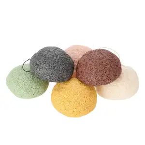 japanese black baby animal shape konjac body sponges facial organic wholesale case for Gentle Face Cleansing and Exfoliation
