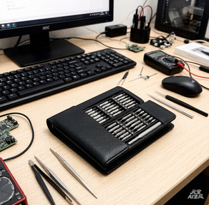 Ensemble d'outils à main multifonction sans fil isolé 25-en-1 avec tournevis à cliquet, poignée en acier, embout de 4 mm, qualité industrielle/bricolage - Product Image 3