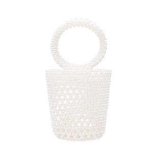 Bán chạy nhất phụ nữ thanh lịch của dệt ly hợp ngọc trai embellishments <span class=keywords><strong>cutout</strong></span> thiết kế thời trang xử lý xách tay không thấm nước 2-2.9l Công suất - Product Image 2