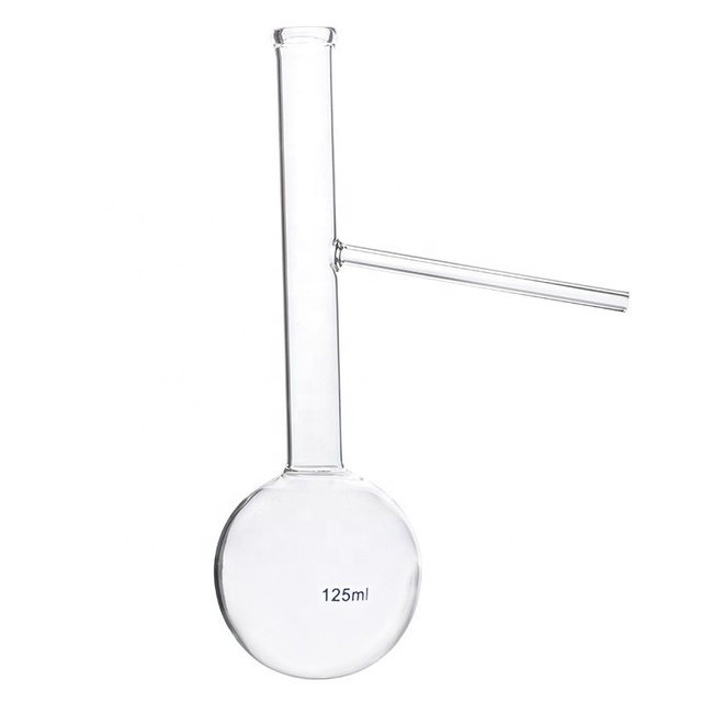 4Biolab 125ml 250ml Distilling Bottle Distilling Flask Glass Reaction Flask Distillation Flask