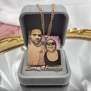 Collana in Acciaio Inossidabile Fatingna, Collana Personalizzata con Foto, Ciondolo con Targhetta Personalizzata per Bambini, Gioielli Commemorativi Personalizzati - Product Image 5