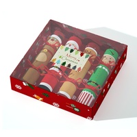 Crackers de Noël personnalisés sans éclats, cadeaux de fête avec chapeau de fête, blague et petit cadeau pour les fournitures de dîner de Noël