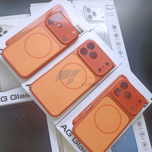Coque de téléphone magnétique en verre dépoli AG aux couleurs originales pour iPhone 17 Air 16 15 Pro Max 14 13 avec protection d'objectif et chargement sans fil - Product Image 6
