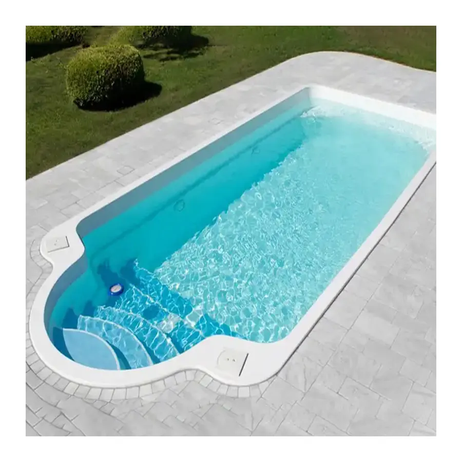 Famiglia grande grande prefabbricata in fibra di vetro in fibra di vetro piscina interrata nuoto spa guscio esterno fuori terra piscina