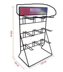 Soporte portátil <span class=keywords><strong>del</strong></span> metal de la tienda de bocadillos al por menor <span class=keywords><strong>del</strong></span> estante de exhibición <span class=keywords><strong>del</strong></span> piso de las patatas fritas - Product Image 4