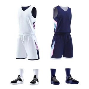 Bán Buôn Trống Người Đàn Ông Đồng Phục Bóng Rổ Cá Nhân Hoá Biểu Tượng Tùy Chỉnh In Thêu Thăng Hoa Có Thể Đảo Ngược Bóng Rổ Jersey - Product Image 4