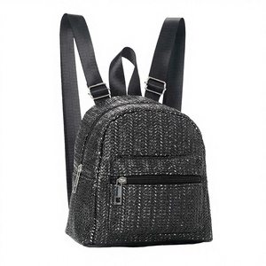 <b>Lady</b> Zipper Closure Simple Polyester <b>Backpack</b>-Environmentally Friendly & Recyclable Woven Design - Product Image 2