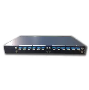 1U 19 "1x2 1x4 1x8 1x16 1x32 2x64 Rack montage Chassis Typ Glasfaser-SPS-Splitter