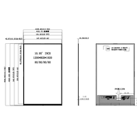 Pantalla Táctil LCD IPS In-cell de 10.95 Pulgadas, Resolución 1200*1920, Interfaz MIPI/I2C de 51 Pines, Brillo de 400cd/m, Rango de Funcionamiento de -10~+60°C