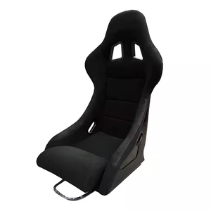 Asientos de Carreras MR Black Velvet para Coche, Asientos de Fibra de Carbono Tipo Bucket para <span class=keywords><strong>Leon</strong></span>, Asientos de Competición Senna de Alto Rendimiento - Product Image 3