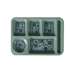 Xiangyuanmei imitation porcelain plastic restaurant and canteen special divided fast food <b>plate</b> set commercial <b>plates</b> <b>melamine</b> - Product Image 1