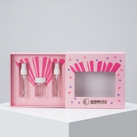 Boîtes en papier cosmétiques de luxe personnalisées de couleur rose, boîte cadeau pour sérum, huile essentielle, flacon, emballage pour soins de la peau, parfum