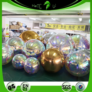 Billes métalliques réfléchissantes gonflables personnalisées ballon miroir gonflable en PVC pour la décoration de mariage - Product Image 5