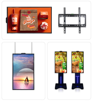 Semi-outdoor Jendela Kecerahan Tinggi Menghadap 3840*2160 Android Digital Papan Iklan Layar Kios untuk Dinding